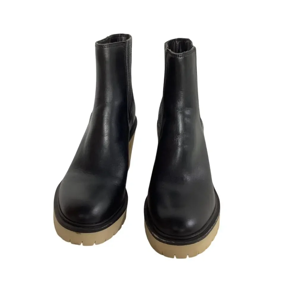 Dolce Vita Chunky Black Caster H2o Ankle Boots Size 9